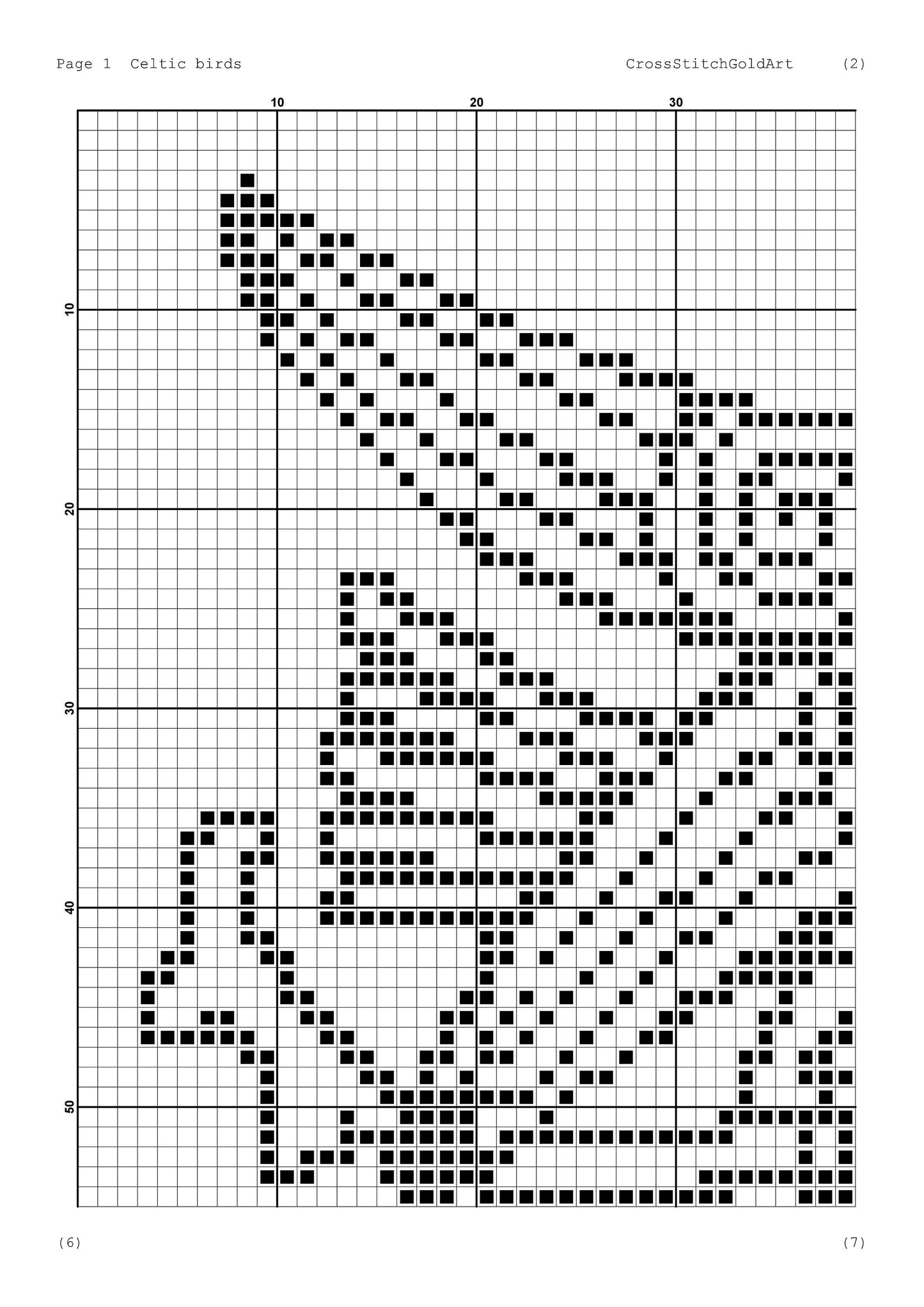 Viking cross stitch pattern Crow cross stitch for beginners PDF X-Stitch Printable Norse embroidery