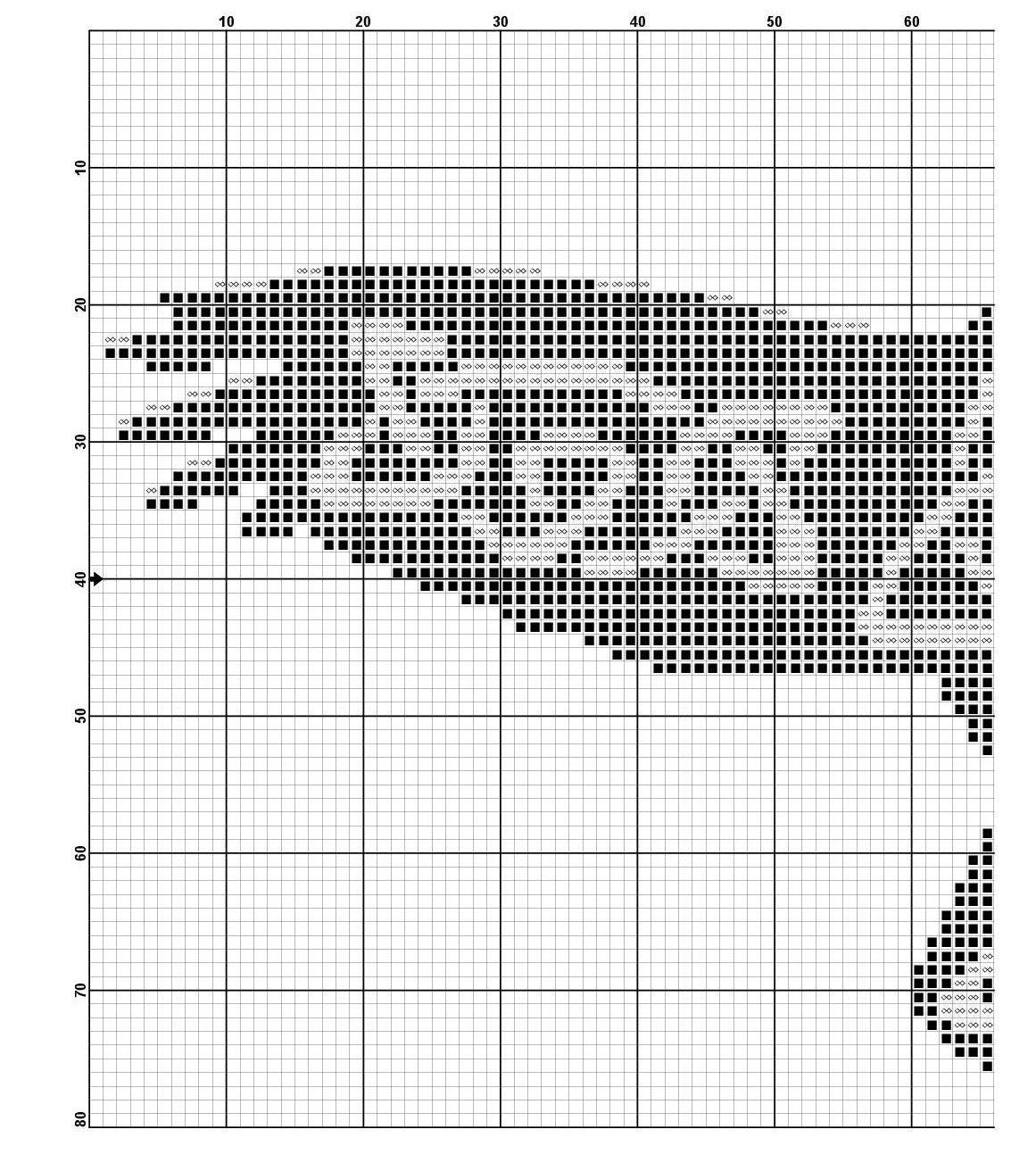 Crow cross stitch pattern Viking cross stitch PDF X-Stitch Printable