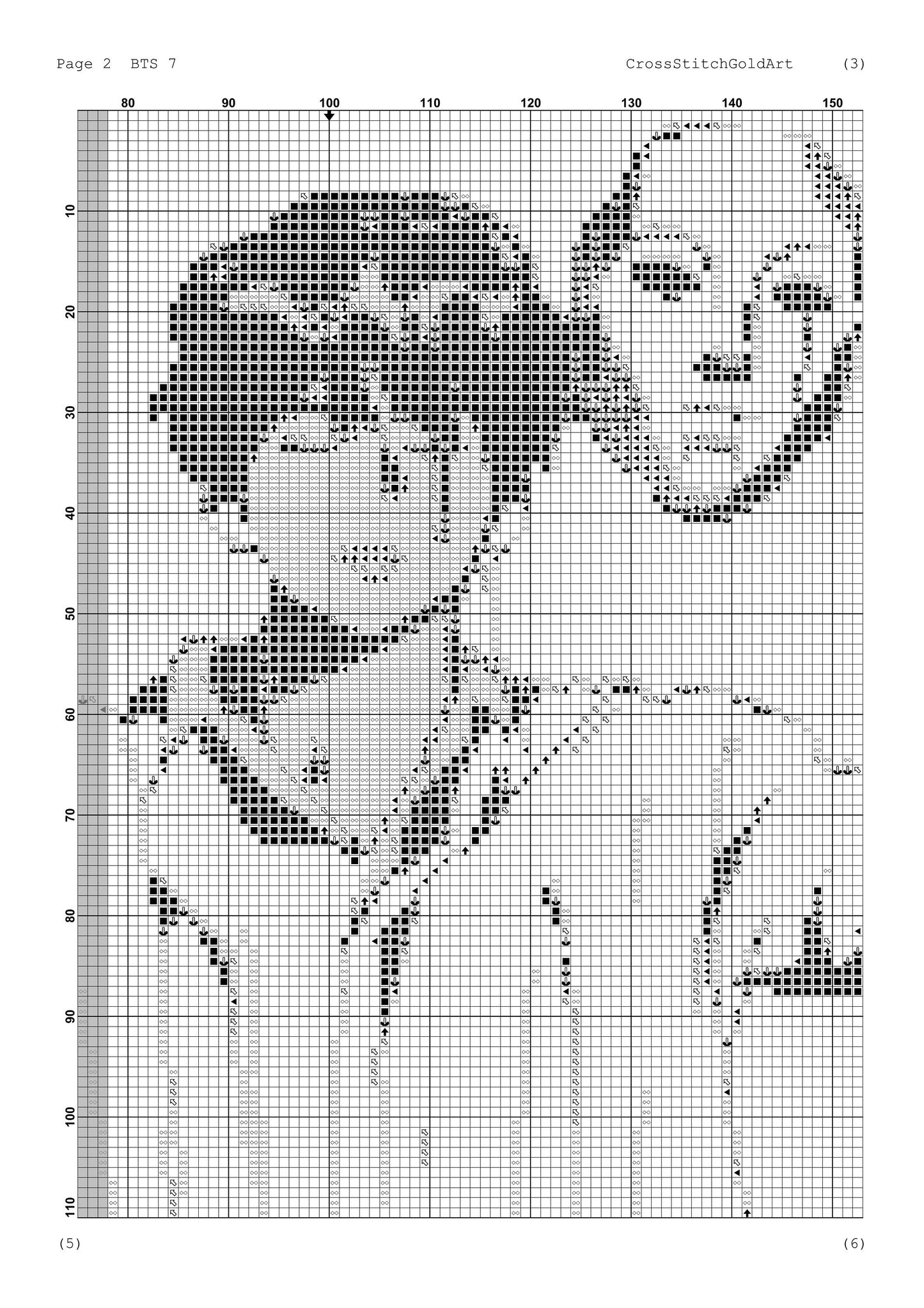 BTS cross stitch pattern Bangtan Boys embroidery PDF BTS music embroidery