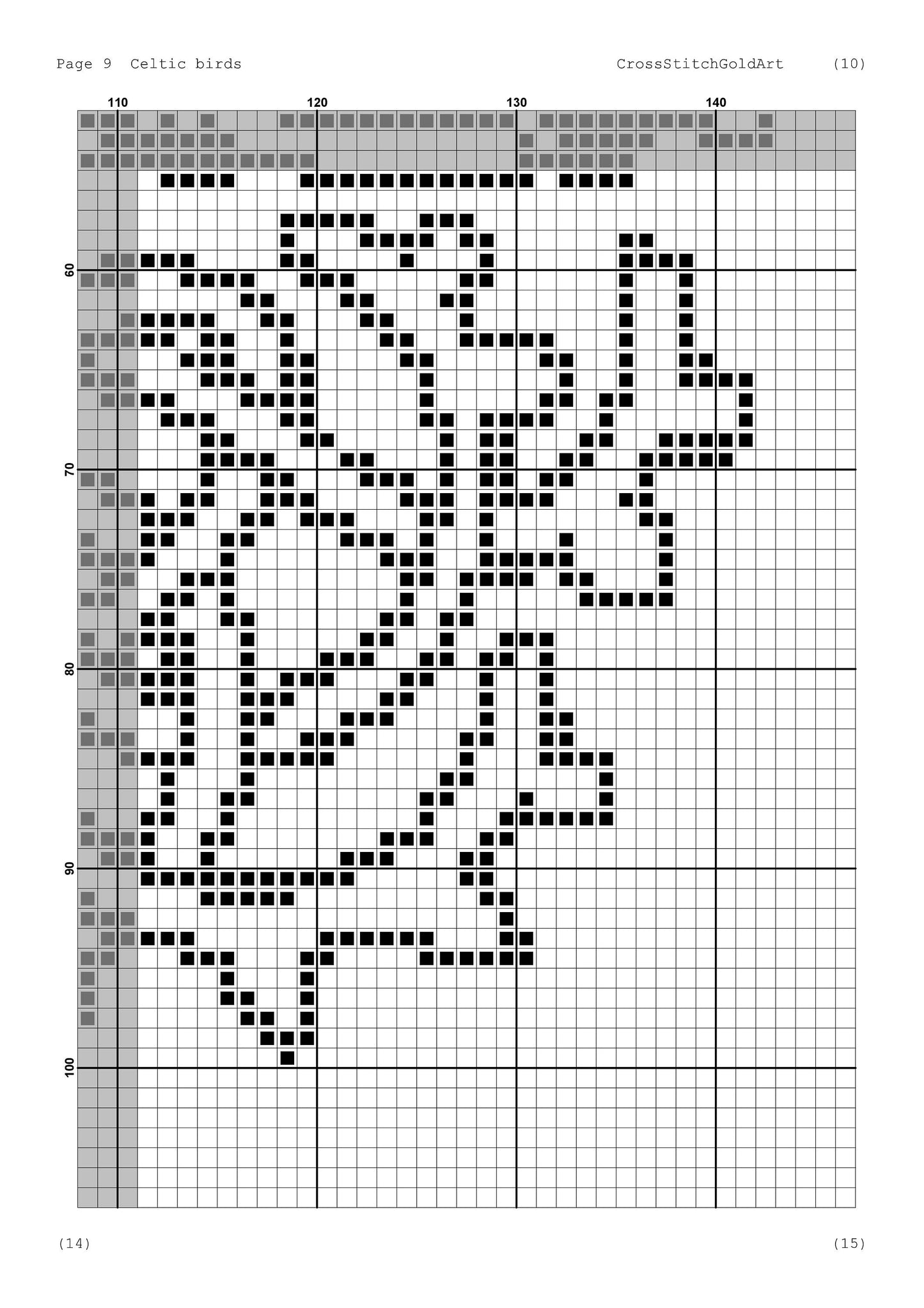 Viking cross stitch pattern Crow cross stitch for beginners PDF X-Stitch Printable Norse embroidery