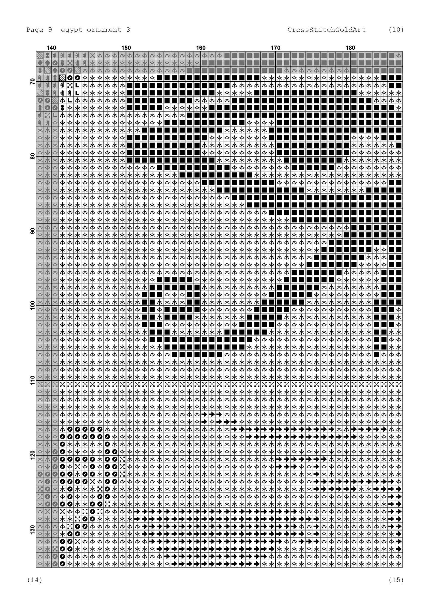 Egyptian cross stitch pattern Egyptian symbols cross stitch African cross stitch pattern Egyptian embroidery designs