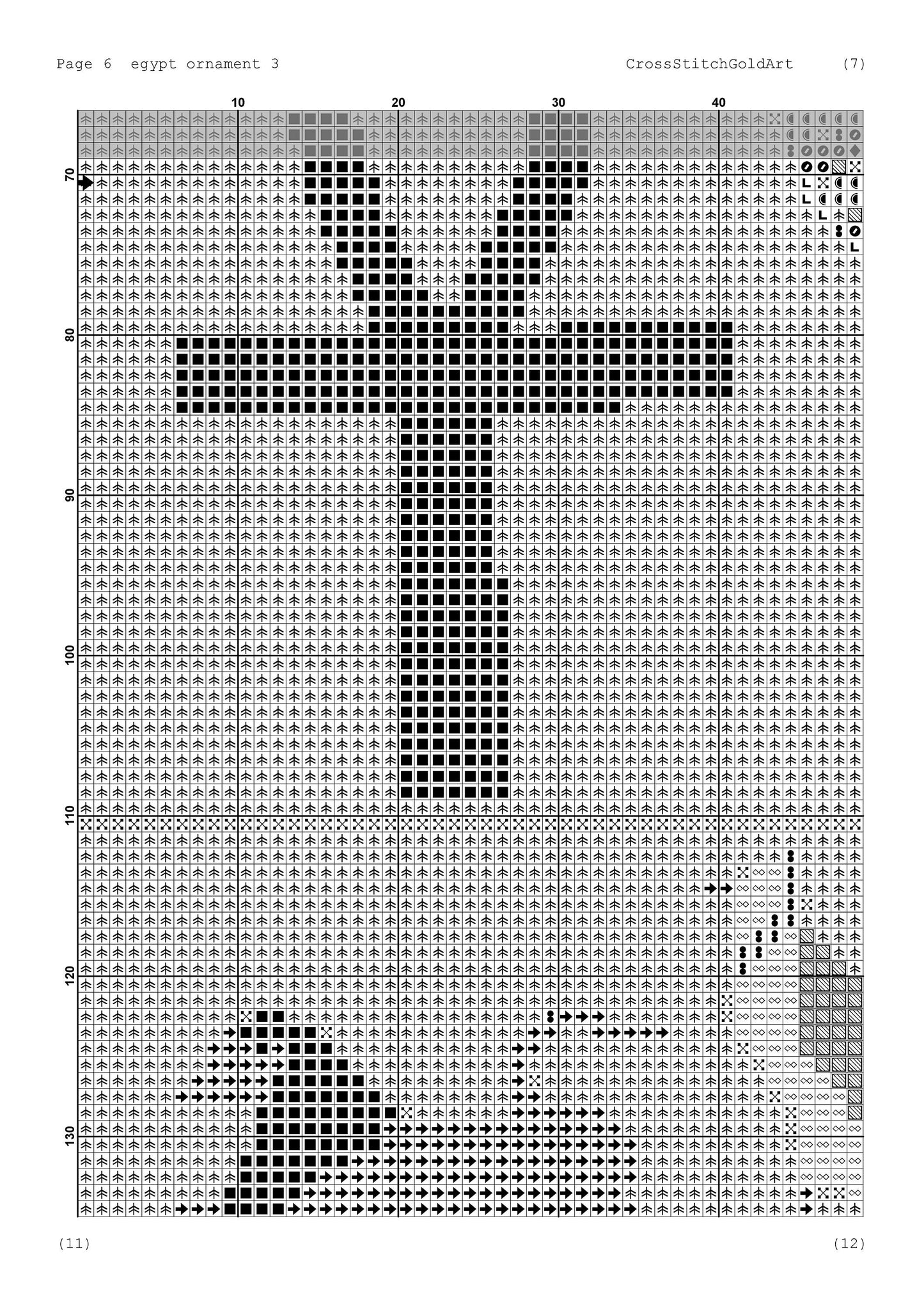 Egyptian cross stitch pattern Egyptian symbols cross stitch African cross stitch pattern Egyptian embroidery designs