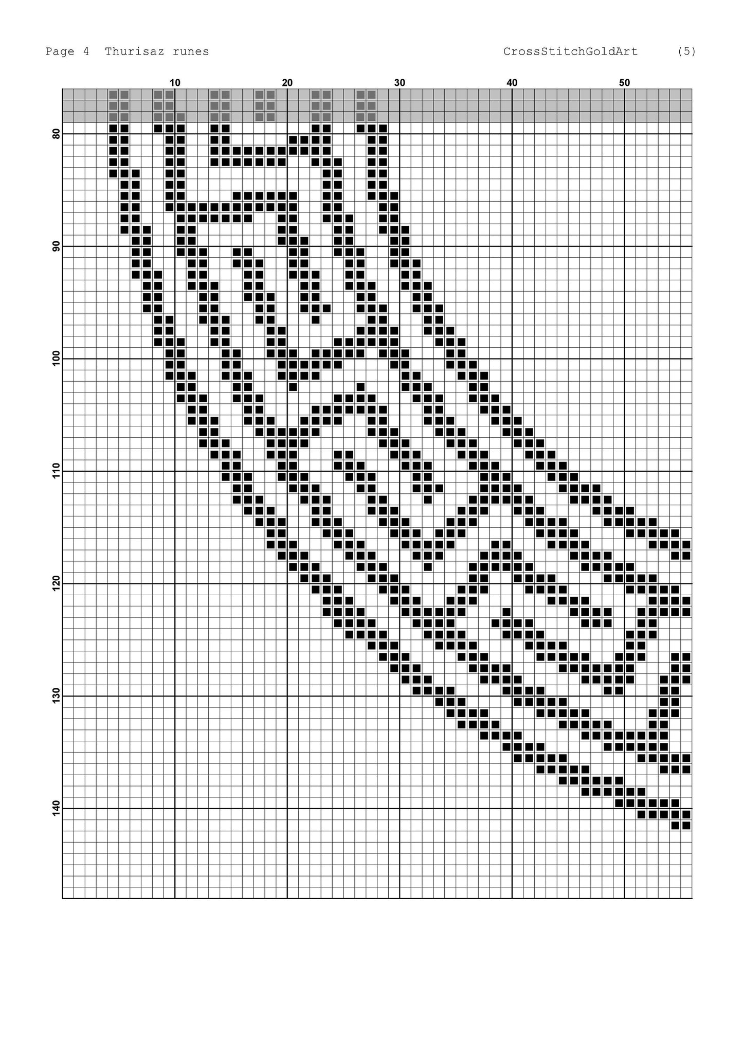 Viking cross stitch pattern for beginners Runes embroidery Celtic ornament cross stitch pattern PDF X-Stitch Printable Norse embroidery