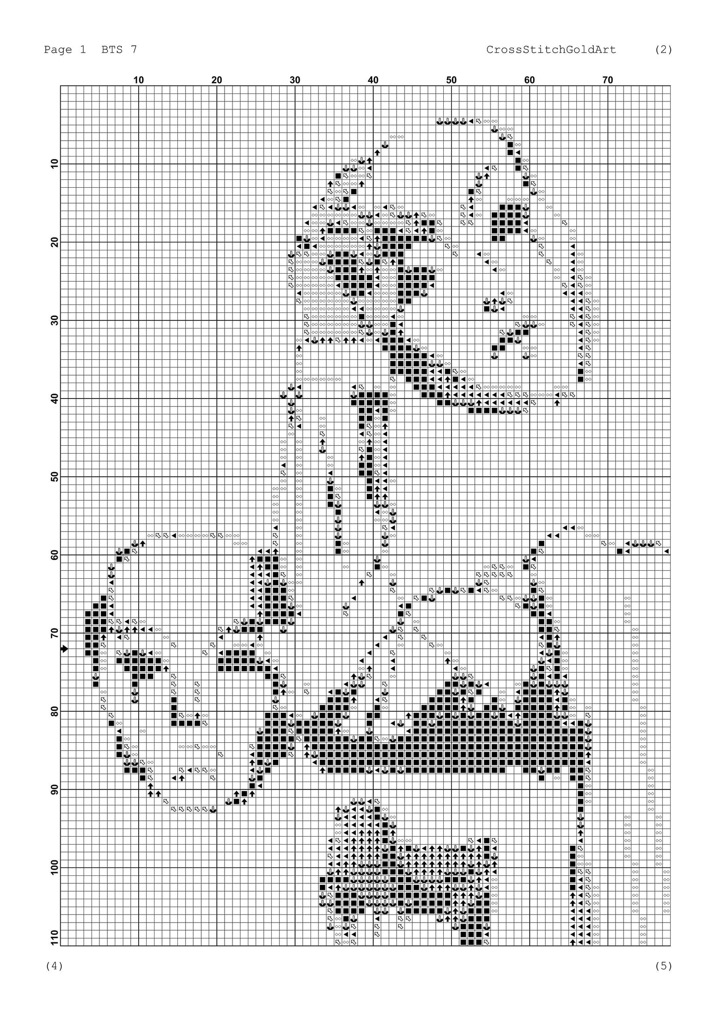 BTS cross stitch pattern Bangtan Boys embroidery PDF BTS music embroidery