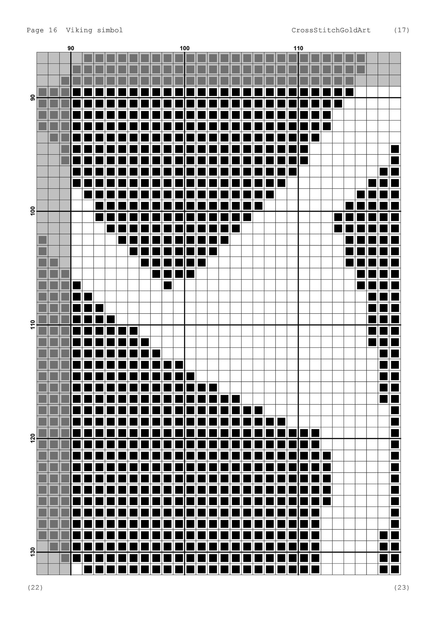 Viking cross stitch pattern for beginners Runes cross stitch PDF X-Stitch Printable Norse embroidery