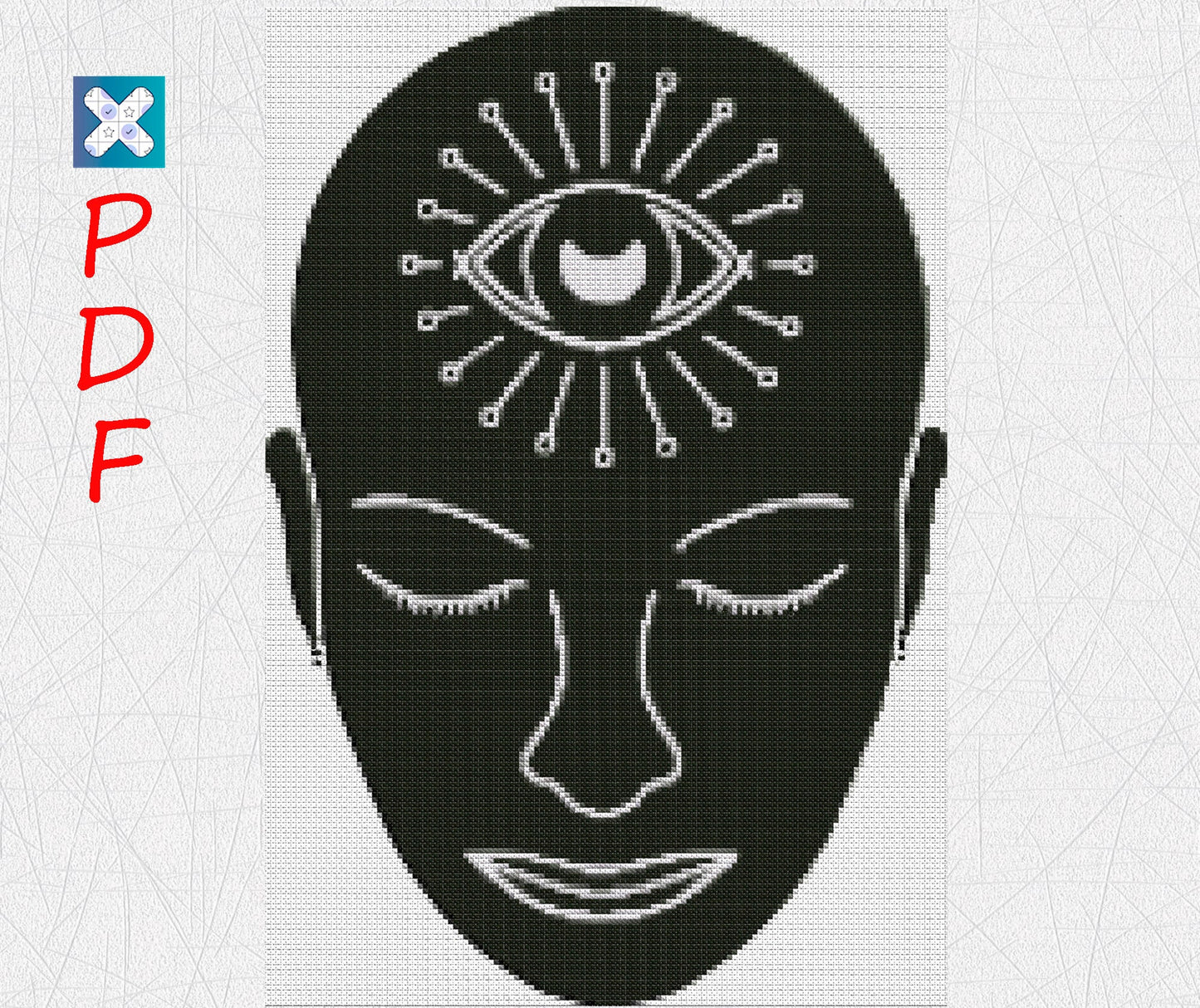 Beginner-Friendly Yoga & Meditation Cross Stitch Pattern: Chakra Embroidery Design PDF