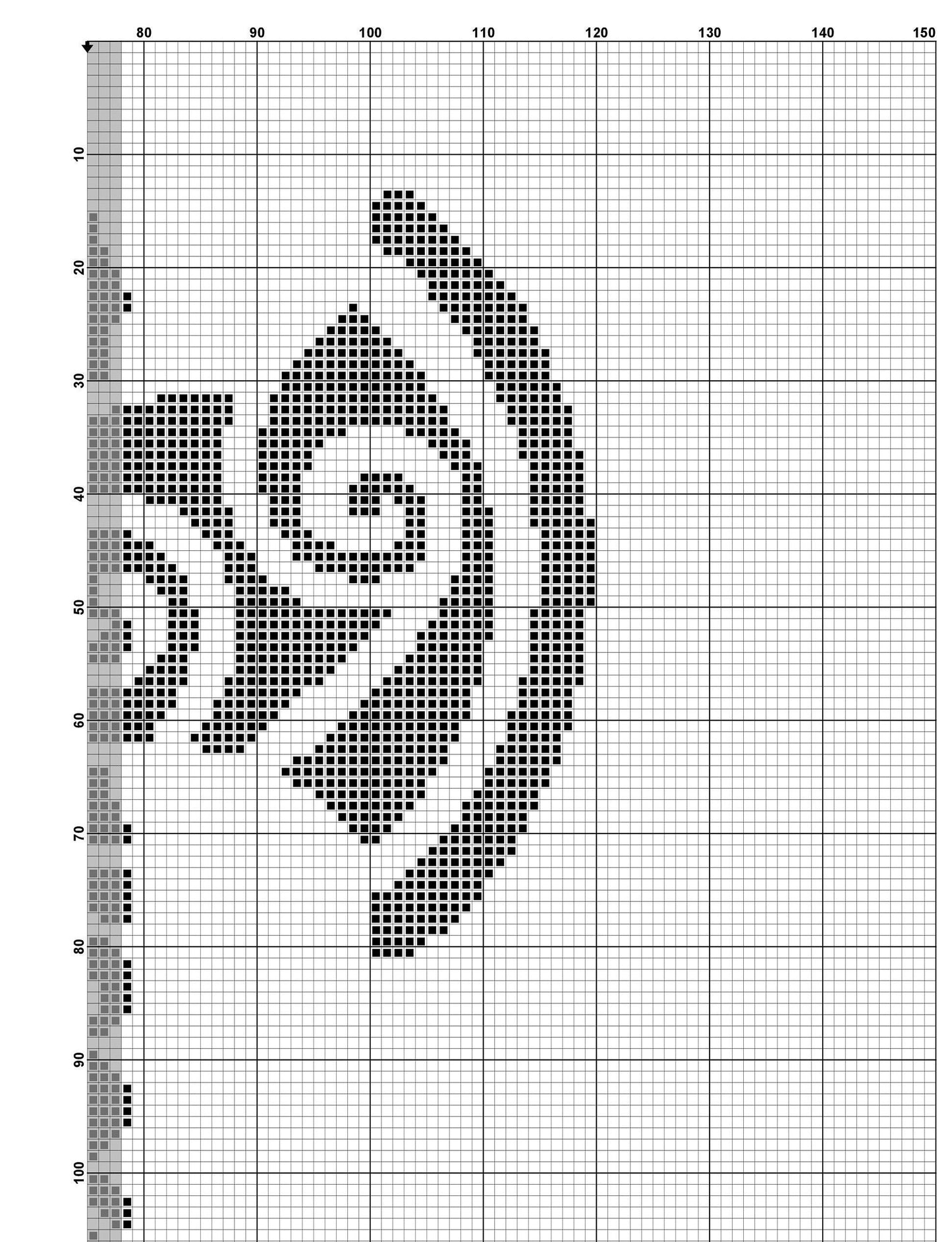 Celtic Viking Cross Stitch Pattern: Beginner-Friendly Norse Thor's Hammer Embroidery X-Stitch PDF