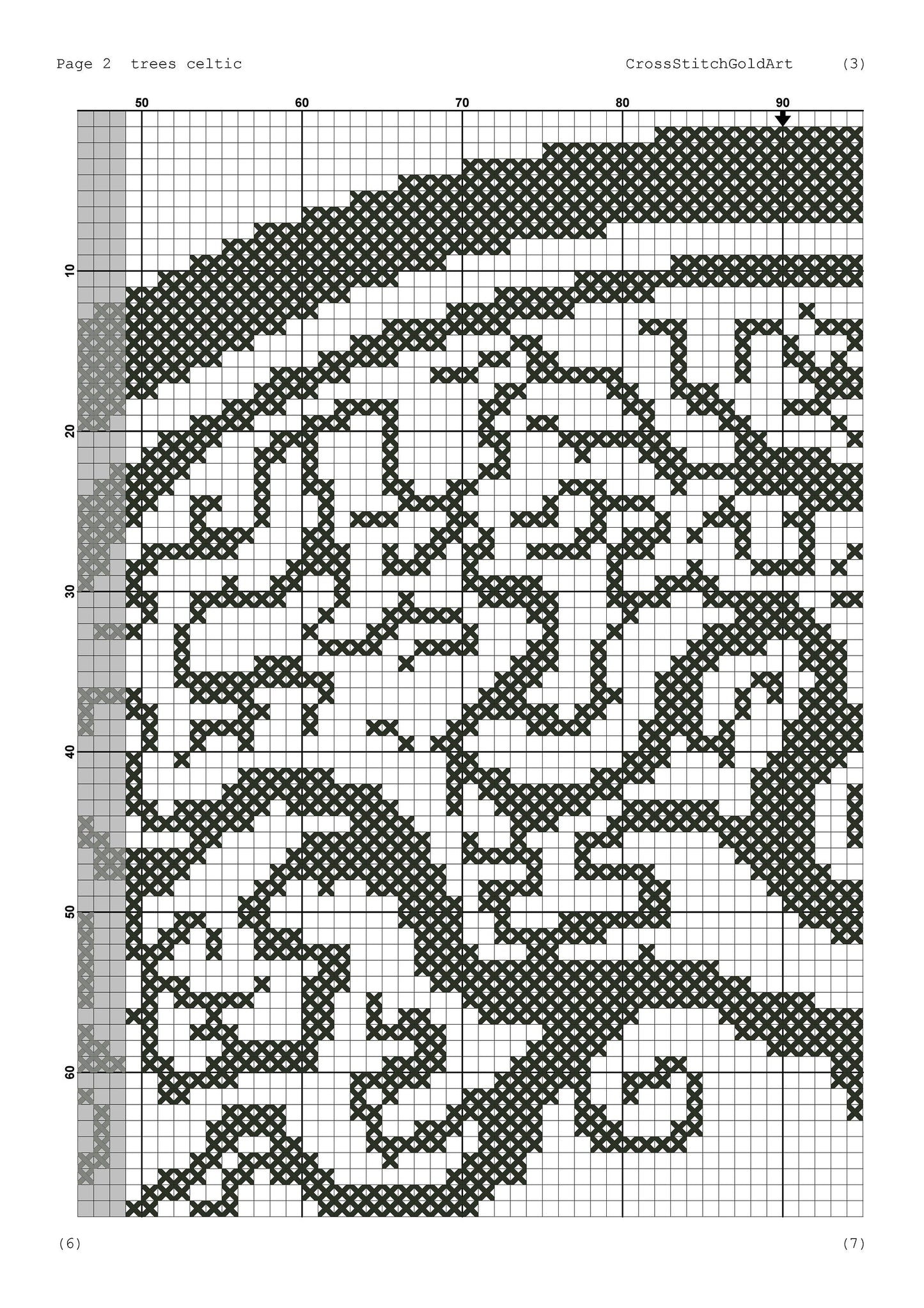 Tree of Life Viking Cross Stitch Pattern: Celtic Norse Embroidery PDF for Beginners