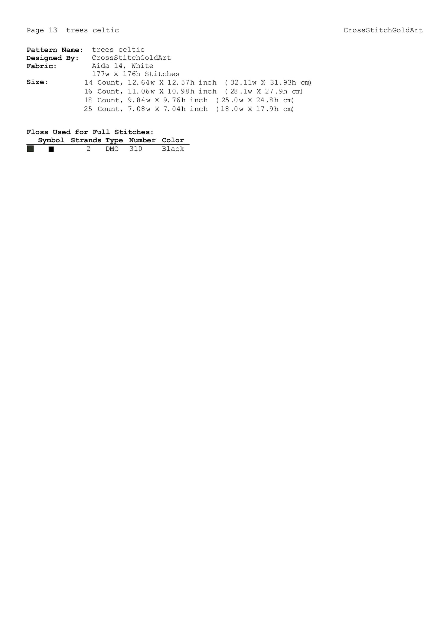 Tree of Life Viking Cross Stitch Pattern: Celtic Norse Embroidery PDF for Beginners