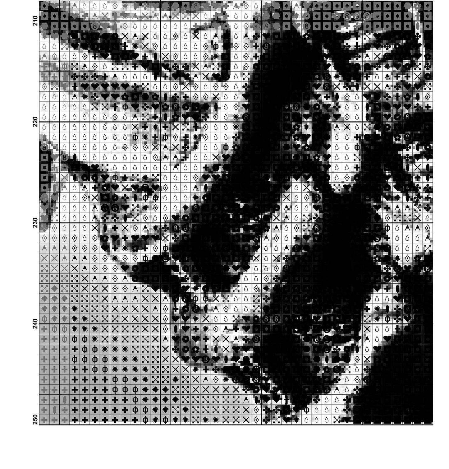 Alien cross stitch pattern Xenomorph Alien embroidery Aliens Scary Movie Fan Designs PDF