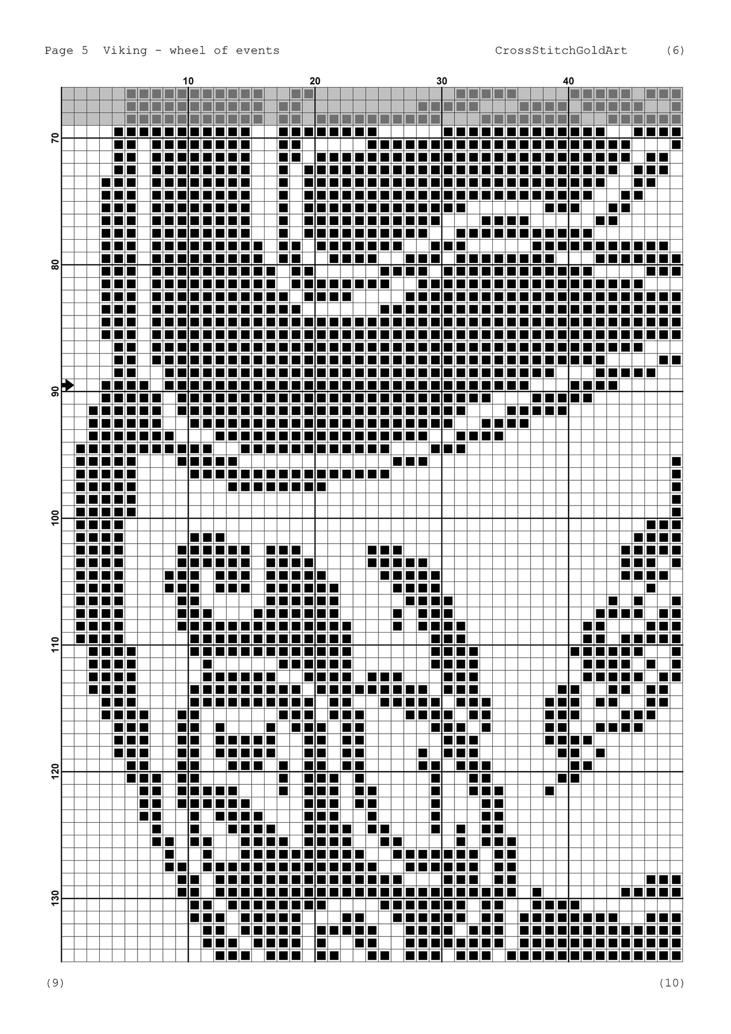 Viking Wolf Cross Stitch Pattern: Beginner-Friendly Norse Animal Embroidery PDF for Printable X-Stitch