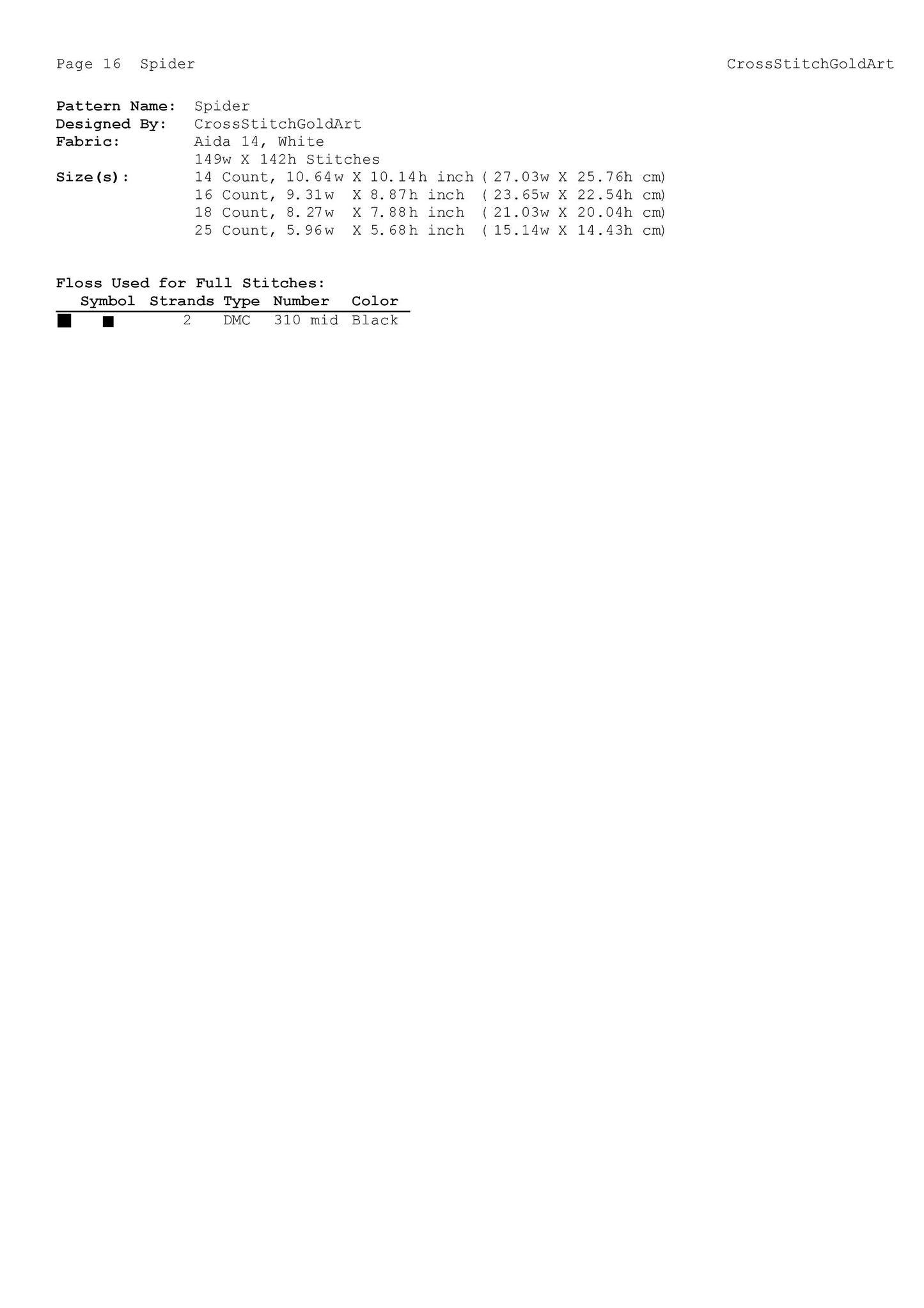 Mystical Spider Ornament Cross Stitch Pattern - Insect Embroidery Chart for Beginners (PDF Download)