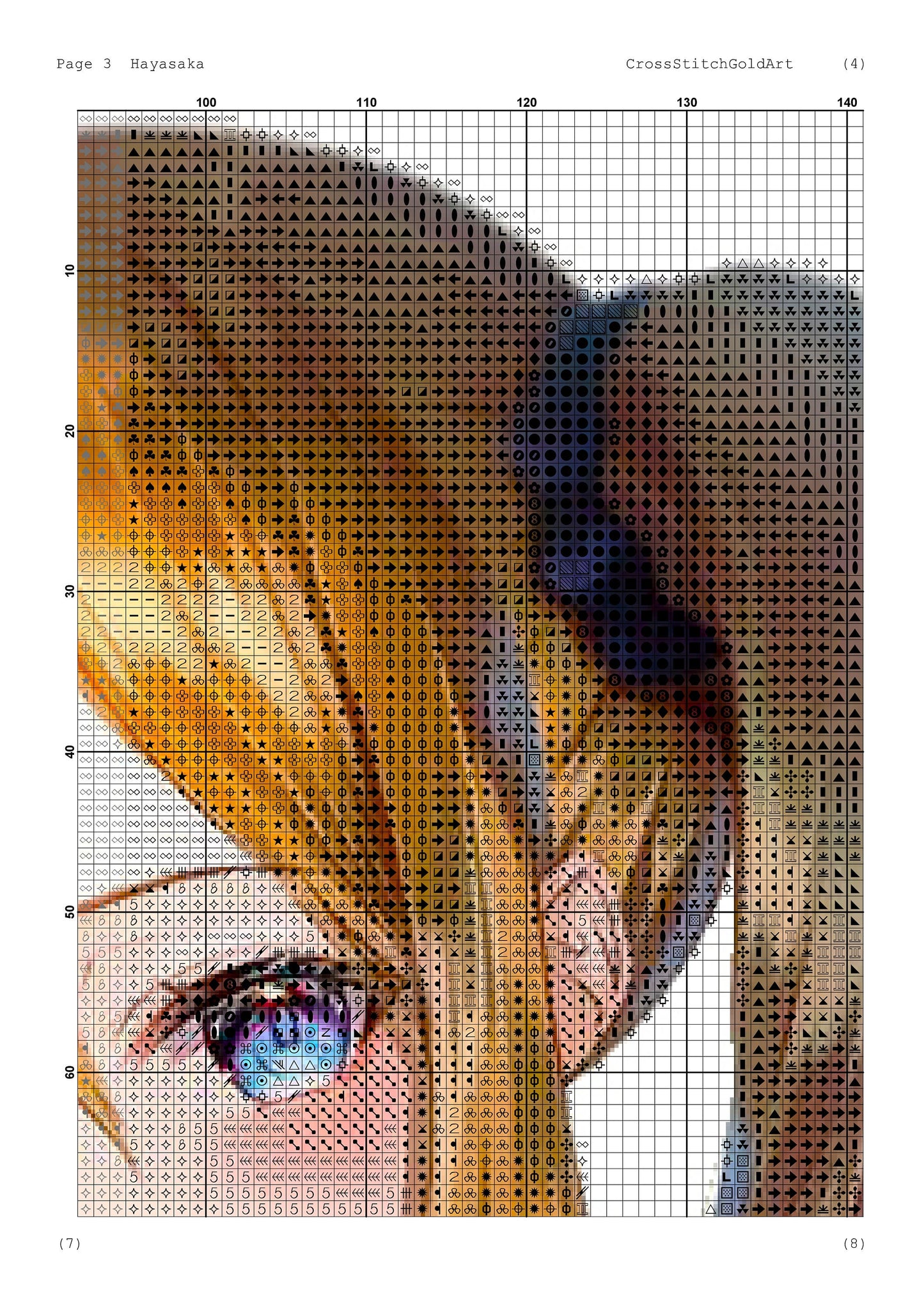 Cute Anime Embroidery Pattern: Japanese-Inspired Cross Stitch PDF Design for Modern Aesthetic Crafters