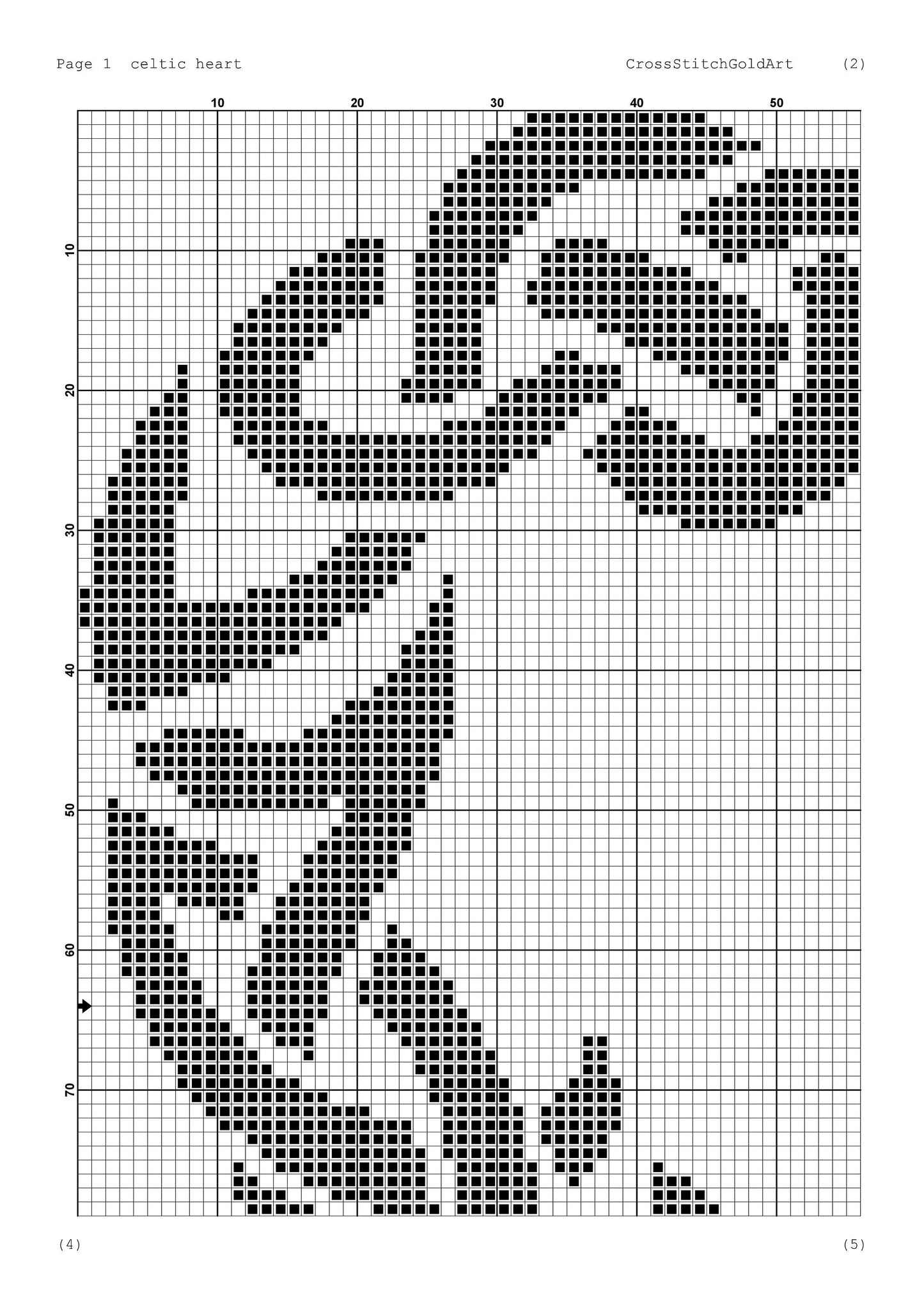 Viking Runes Celtic Heart Cross Stitch Pattern: Beginner-Friendly Norse Embroidery PDF for X-Stitch Enthusiasts