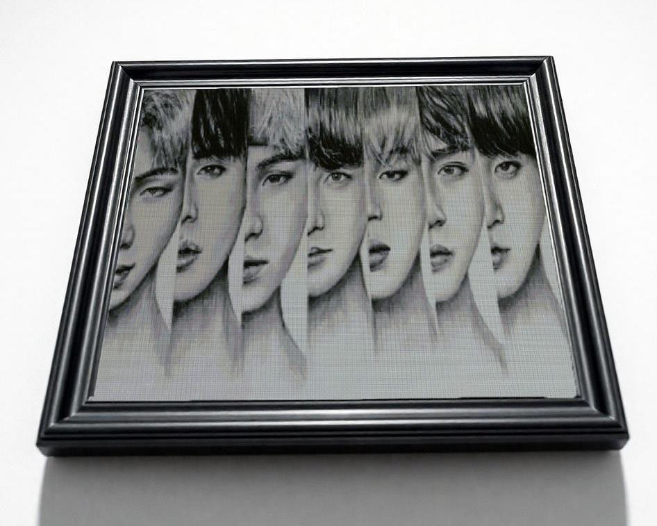 BTS Cross Stitch Pattern: Bangtan Boys K-Pop Music Embroidery PDF for Beginners