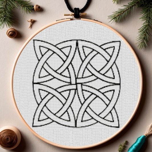 Beginner-Friendly Viking Cross Stitch Pattern: Norse Ornament PDF for Asatru Embroidery Enthusiasts
