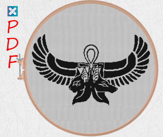 Egyptian cross stitch pattern Egyptian symbols cross stitch African cross stitch pattern Egyptian embroidery designs