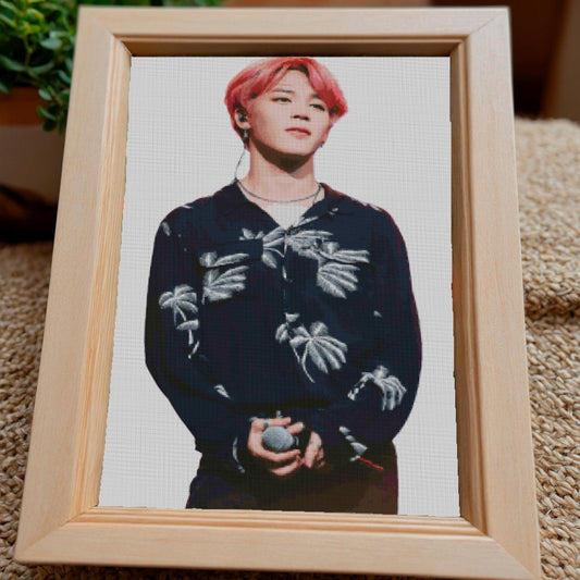 BTS Bangtan Boys Cross Stitch Pattern - K-Pop Band Embroidery PDF for Beginners