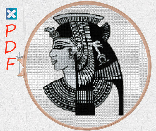 Pharaoh cross stitch pattern  Egyptian cross stitch Egyptian god embroidery