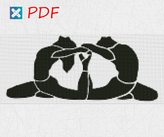 Beginner-Friendly Yoga & Meditation Cross Stitch Pattern: Zen Embroidery Design PDF Download