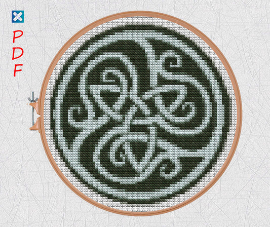 Viking cross stitch pattern Celtic ornament Norse cross stitch Celtic symbol lucky