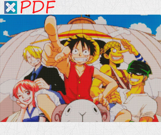 Anime-Inspired Cross Stitch & Embroidery Pattern: Japanese Art PDF for Modern Crafters