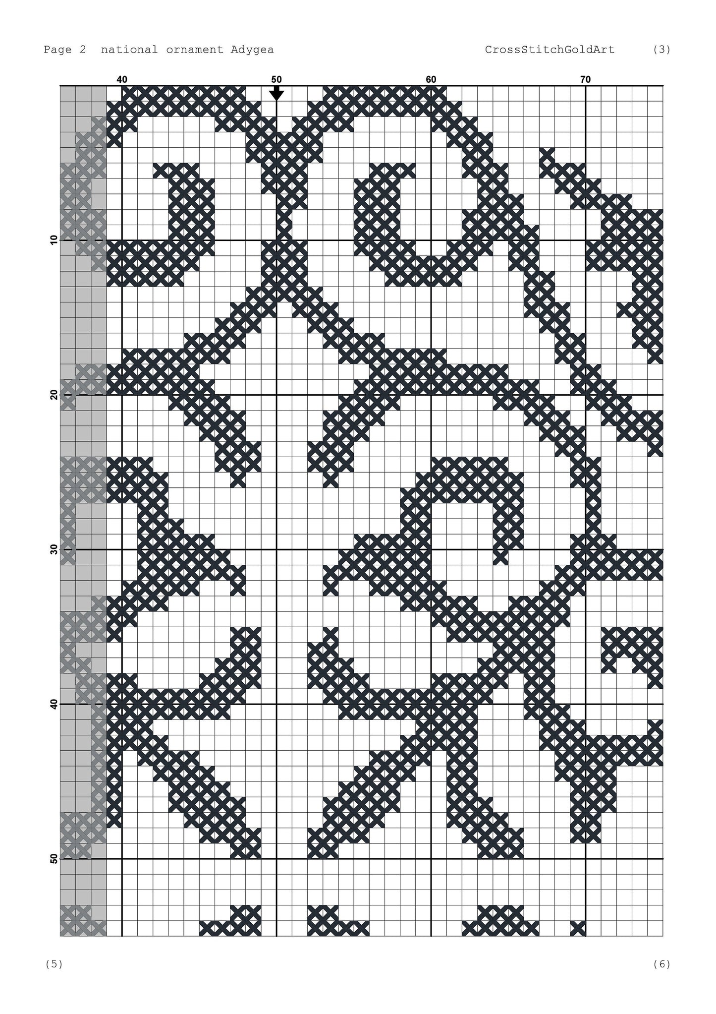 Ornament cross stitch pattern Patchwork Ornament cross stitch Ornament Adygea Sampler cross stitch pattern