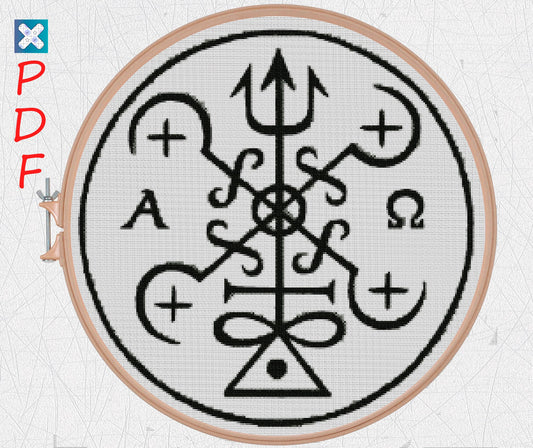 Druid cross stitch pattern Celtic ornament cross stitch pattern PDF X-Stitch Printable Norse embroidery