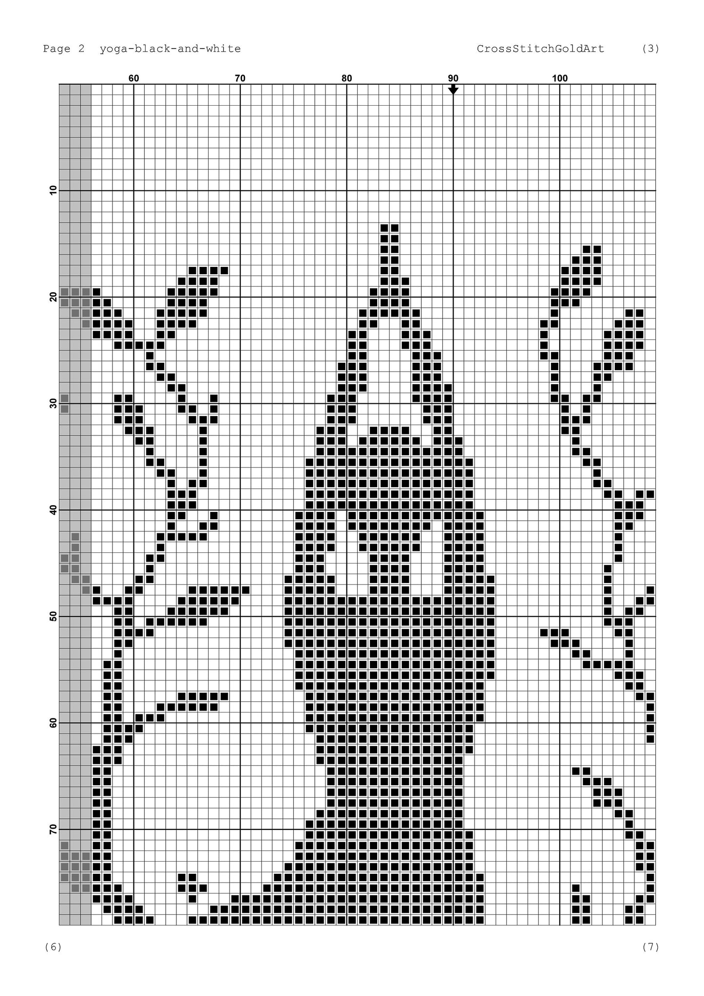Yoga cross stitch pattern for beginners Meditation cross stitch pattern Yoga embroidery designs PDF