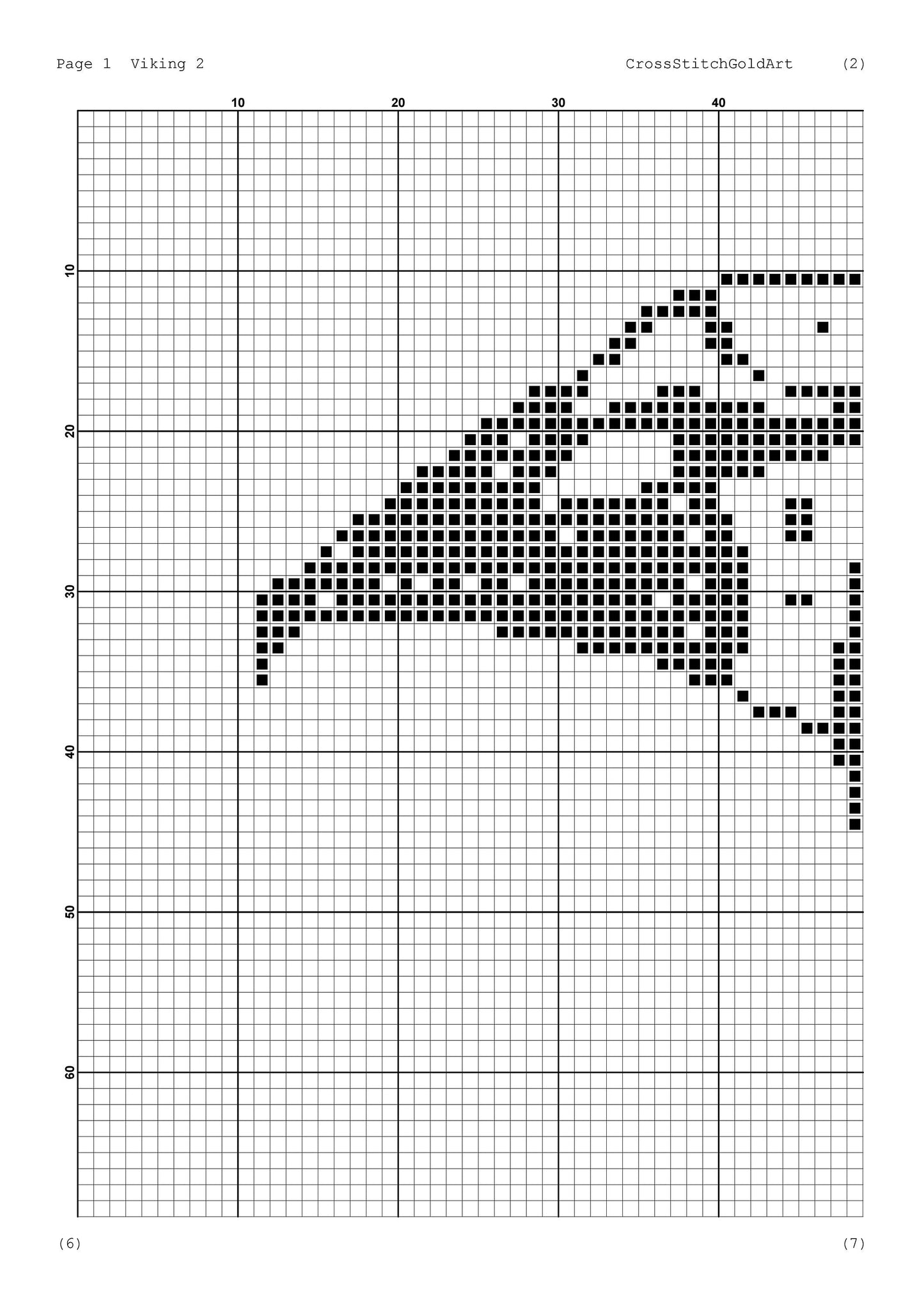Crow cross stitch pattern Viking cross stitch for beginners PDF X-Stitch Printable Norse embroidery