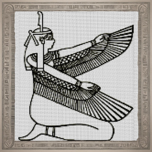Egyptian Symbols & African Ornaments Cross Stitch Pattern: Embroidery Design for Beginners