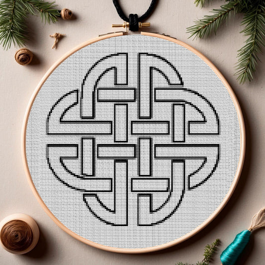 Beginner-Friendly Viking Cross Stitch Pattern: Norse Ornament PDF for Asatru Embroidery Enthusiasts