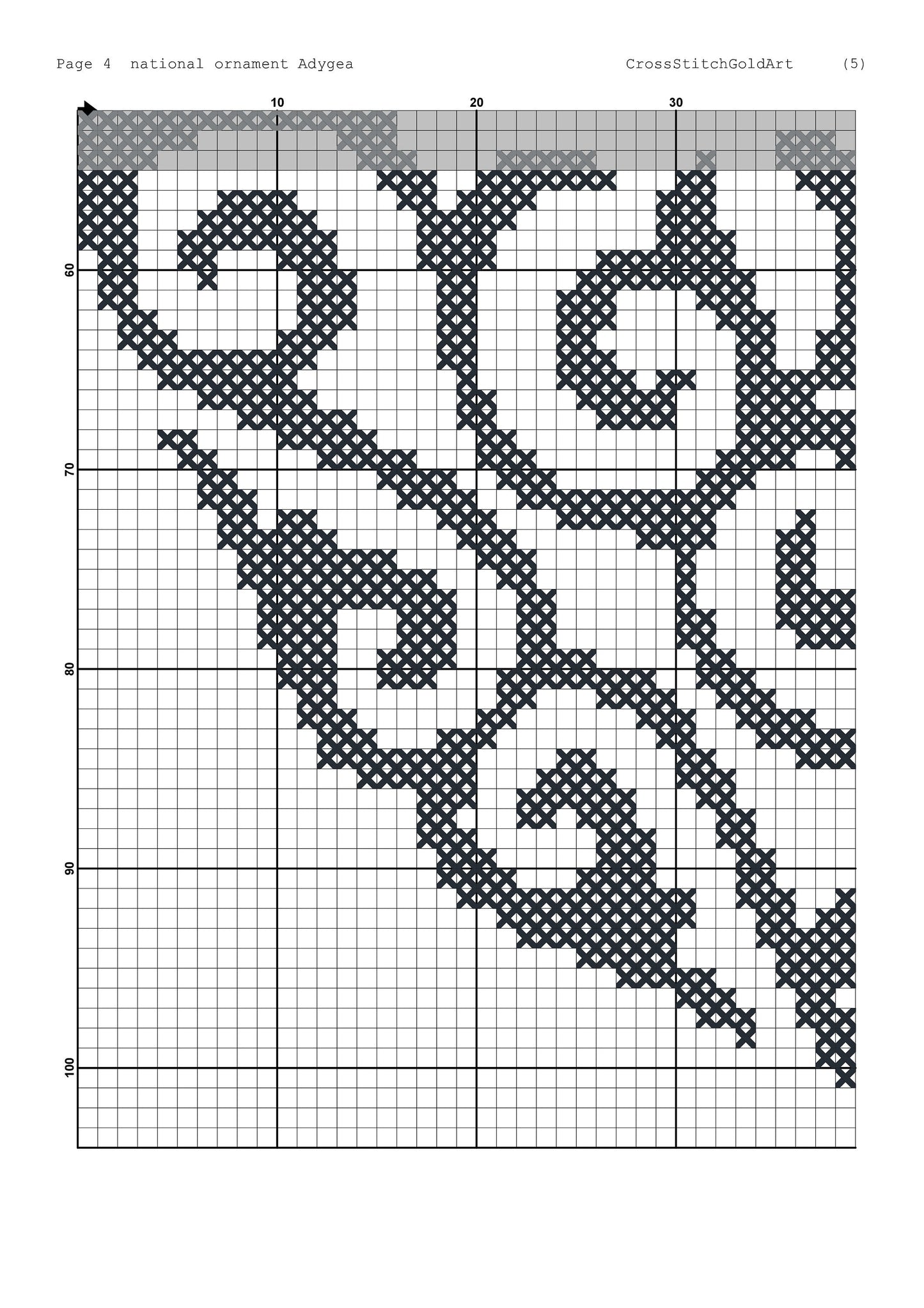 Ornament cross stitch pattern Patchwork Ornament cross stitch Ornament Adygea Sampler cross stitch pattern