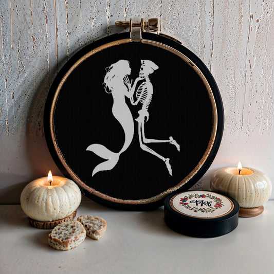 Enchanting Mermaid Siren Sailor Cross Stitch Pattern - Beginner-Friendly Printable PDF for Ocean Lovers