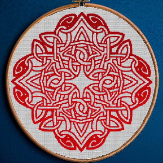 Beginner-Friendly Slavic & Norse Cross Stitch Pattern: Printable PDF for Asatru Ornament Embroidery