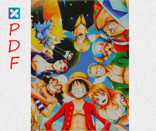 Anime-Inspired Cross Stitch & Embroidery Pattern: Japanese-Style PDF for Modern Crafters