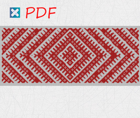 Slavic cross stitch pattern for beginners Asatru cross stitch pattern Ornament cross stitch PDF X-Stitch Printable