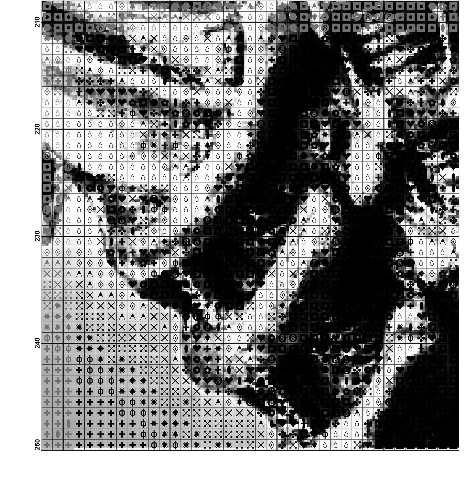 Alien cross stitch pattern Xenomorph Alien embroidery Aliens Scary Movie Fan Designs PDF
