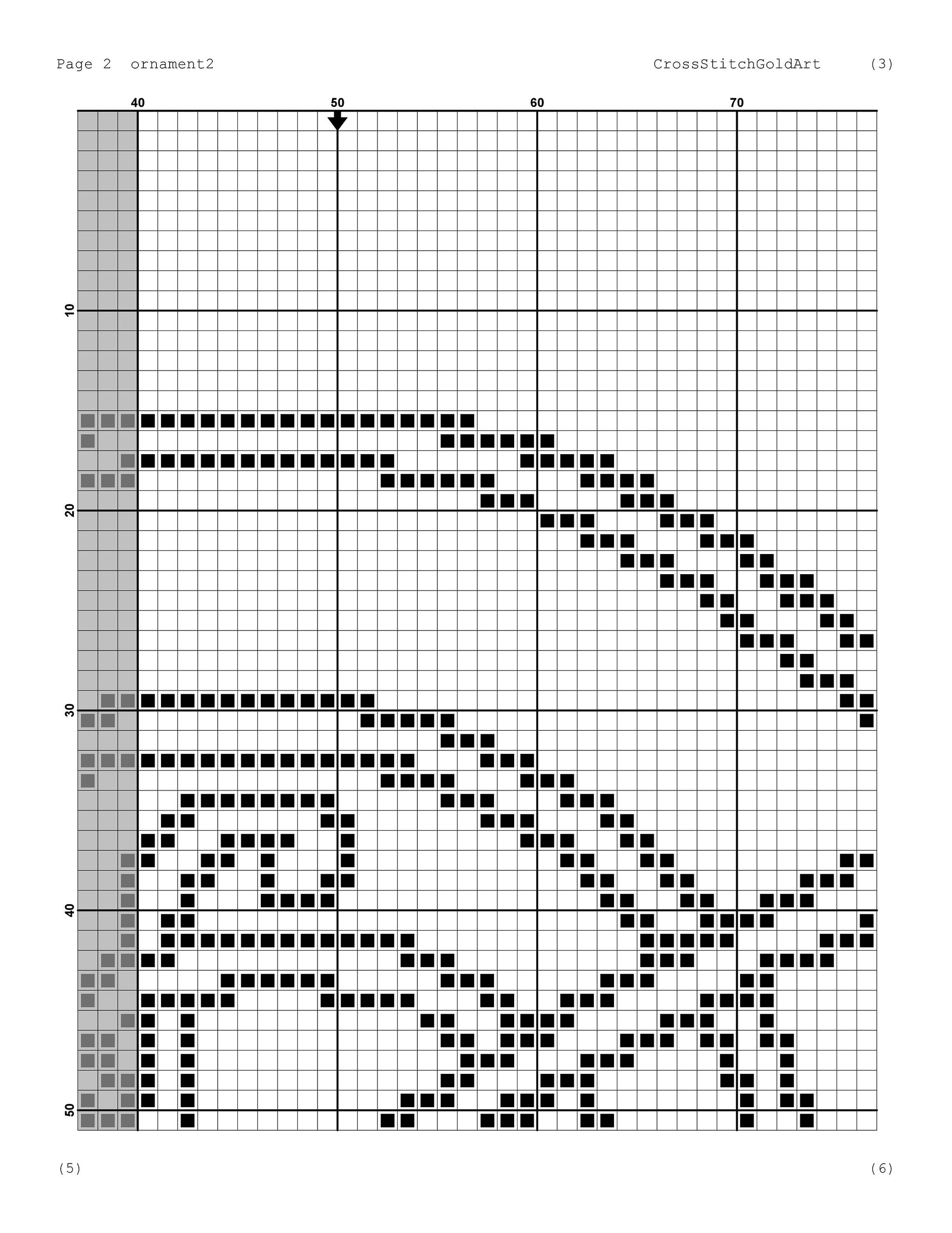Viking Dragon Cross Stitch Pattern: Pagan Norse Embroidery Chart for Celtic Ornaments & Symbols