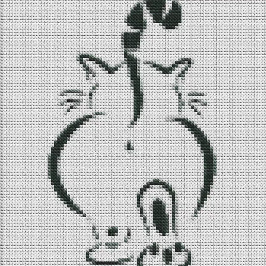 Enchanting Feline Cross Stitch Pattern: Beginner-Friendly Mystical Cat Embroidery Design for DIY Crafters