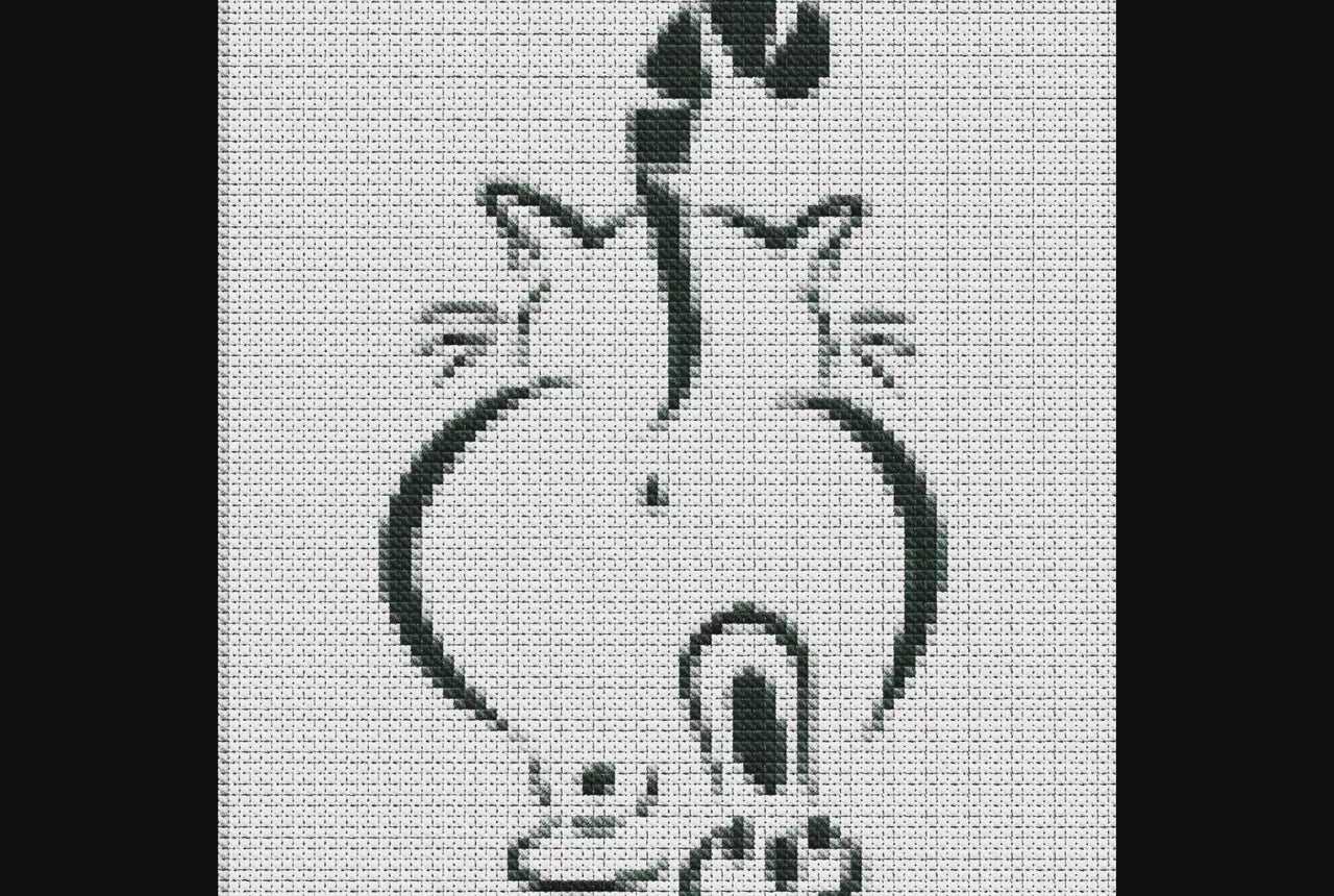 Enchanting Feline Cross Stitch Pattern: Beginner-Friendly Mystical Cat Embroidery Design for DIY Crafters